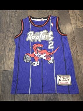 Mitchell & Ness Toronto Raptors Kawhi Leonard 2 Jersey Purple Retro Youth Small